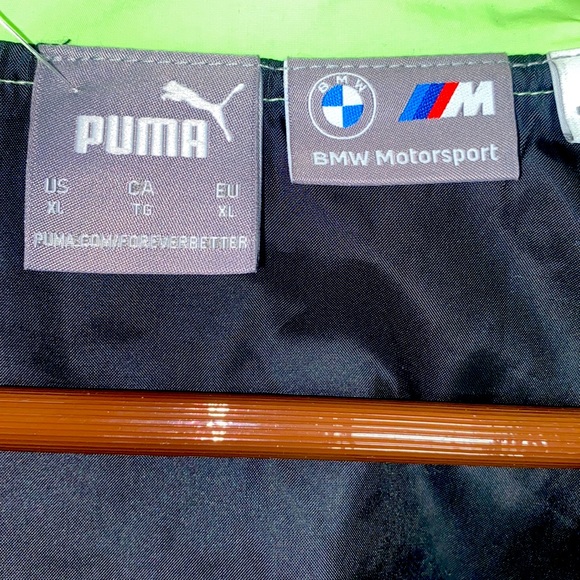 “PUMA BMW MOTORSPORT” Statement Jacket Paradise grn! NEW - Picture 5 of 6